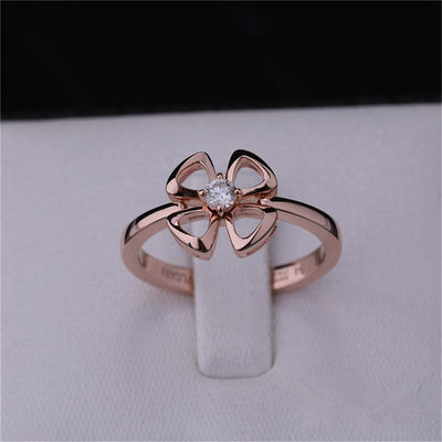 Qualità Insieme di Rose Gold Ring di carati di Roma Gold Brand Jewelry Fiorever 18 con un riferimento centrale 355305 del diamante fabbrica