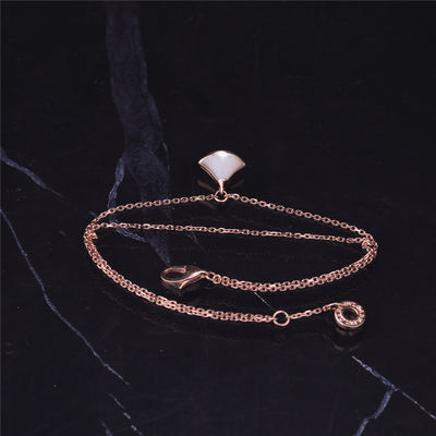 Qualità 1 braccialetto bianco Rose Gold With 18K Rose Gold Pendant della perla della madre di motivo fabbrica