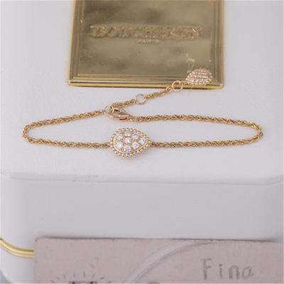 Qualità Motivo di lusso del braccialetto S di Boheme del serpente dei gioielli dell'oro reale l'alto con pavimenta il riferimento JBT00365M dei diamanti fabbrica
