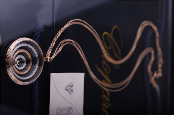 Qualità Pendente lungo 795014-9001 di Rose And White Gold Diamond dei gioielli di Chopard della collana di spirito felice fabbrica
