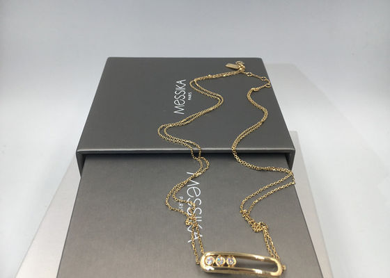 Qualità Oro giallo a catena doppio di Parigi Jewelry18K della collana nessuna pietra preziosa con forma della sella fabbrica